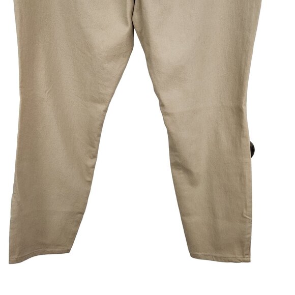 Aeropostale High Rise Pants Women's Plus 18 Short Tan Stretch Jegging Skinny New - Picture 7 of 10